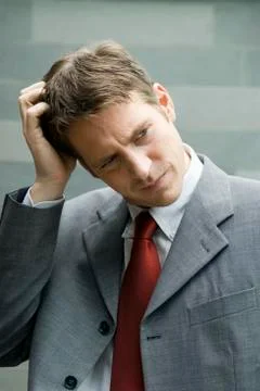 Businessman musing Stock Photos