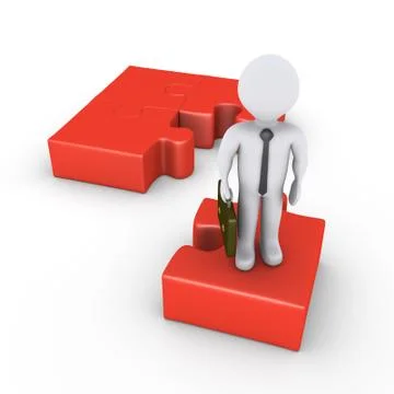 Businessman is offering solution Stock Illustration