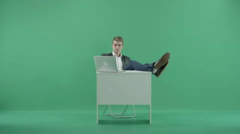 Businessman at the office Stock Footage 64785619