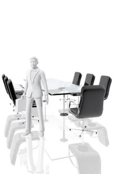 Businessman at the office Illustrazione stock