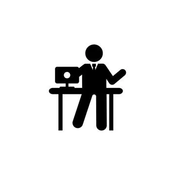 Businessman office work icon. Element of businessman pictogram icon Ilustración de archivo