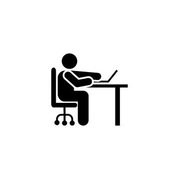 Businessman, office, work icon. Element of daily routine icon 스톡 일러스트
