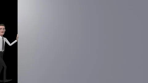 Businessman Opening Animation Stock Footage 100535652