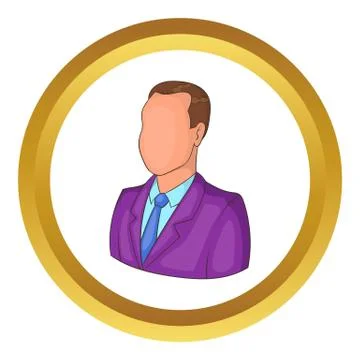 Businessman or manager vector icon Illustrazione stock