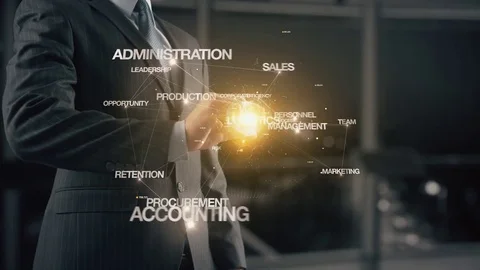 Businessman with Organization Stock Footage 85246176