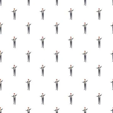 Businessman pattern forming seamless background for themes Stock Illustration