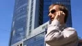 Businessman with phone HD Footage
