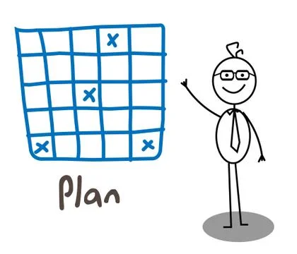 Businessman Plan Stock Illustration