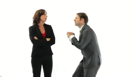 Businessman Pleads Stock Footage 11820345