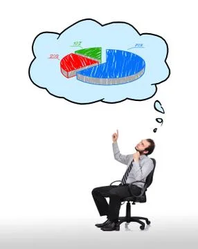 Businessman pointing to chart Stock Photos