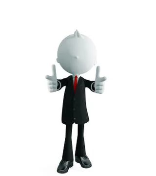 Businessman with pointing pose Illustrazione stock