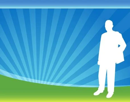 Businessman pose Stock Illustration