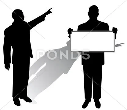 Businessman poses Stock Illustration