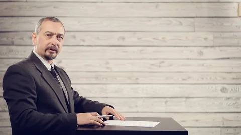 The businessman is preparing to sign the document Stock Footage 105740738