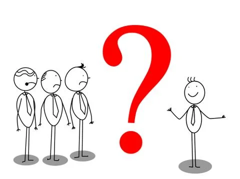 Businessman Presentation about problem Stock Illustration