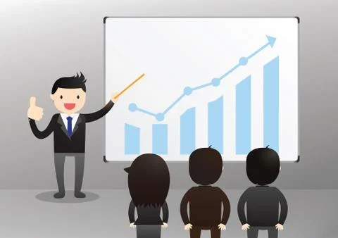Businessman Presentation Concept Stock Illustration