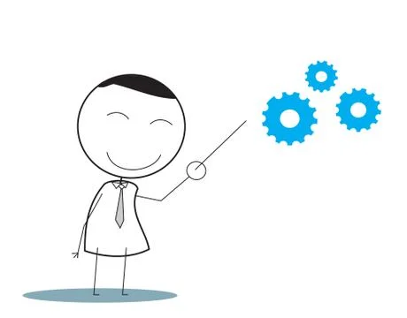 Businessman presentation Stock Illustration