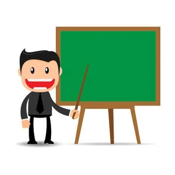 Businessman presentation Stock Illustration