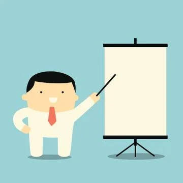 Businessman presentation Stock Illustration