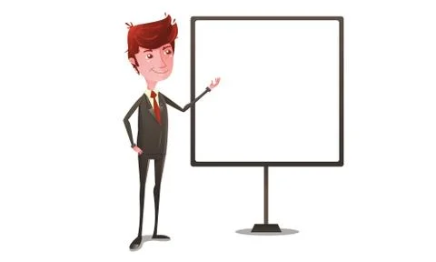 Businessman Presentation Illustrazione stock