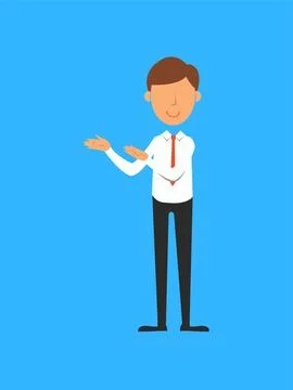 Businessman Presentation Illustration. Stock Illustration