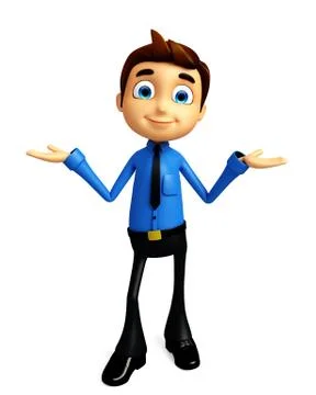 Businessman with presentation pose Stock Illustration