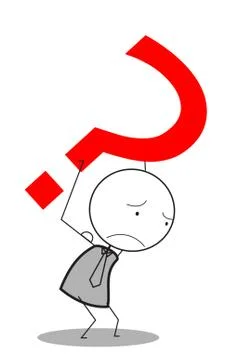 Businessman problem Stock Illustration