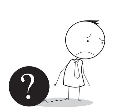 Businessman problem Stock Illustration