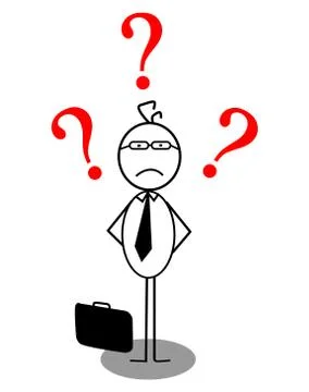 Businessman problem Stock Illustration