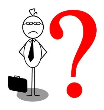 Businessman problem Stock Illustration