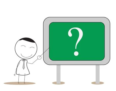 Businessman problem presentation Stock Illustration