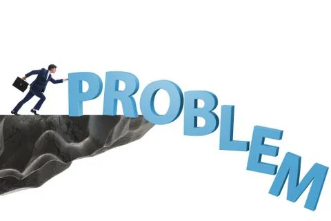 Businessman in problem solving concept Foto stock