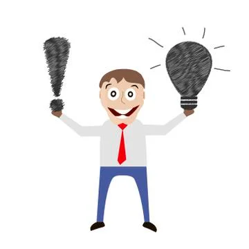 Businessman progress production Stock Illustration