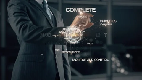 Businessman with Project management Video stock 85652439