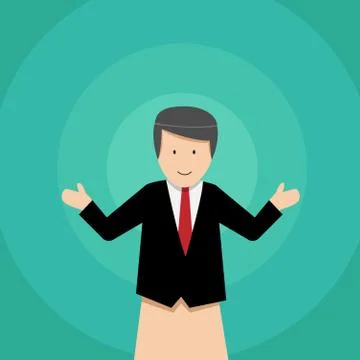 Businessman puppet dolls, vector design Stock Illustration