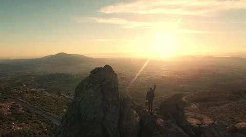 Businessman Reaching The Top Video stock 59376955