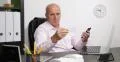 Businessman Read Business Card Calling Partner Communication Man Dialogue Phone 4k or 4k+ Resolution