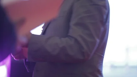 A businessman reading a document Stock Footage 96300216