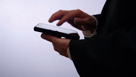 Businessman reading on tablet computer 4 K Stock Footage 71361507