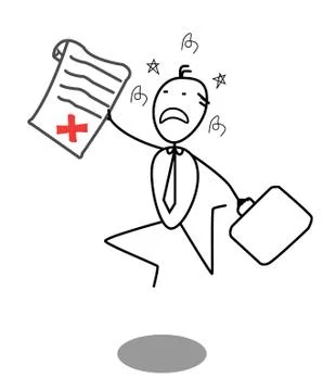 Businessman Rejected Stock Illustration