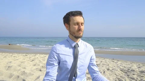Businessman relax Stock Footage 104503685