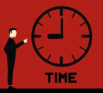 Businessman Remember Time Stock Illustration