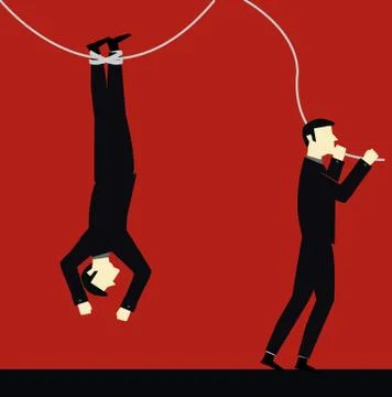 Businessman risk Stock Illustration