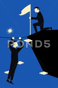 Businessman Risk Stock Illustration