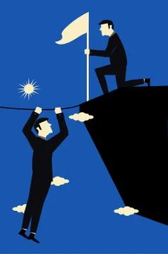 Businessman Risk Stock Illustration