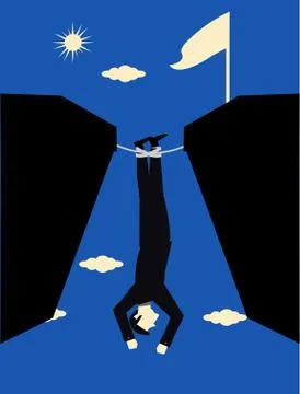 Businessman Risk Stock Illustration