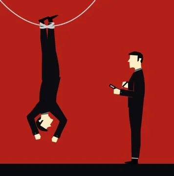 Businessman Risk Stock Illustration