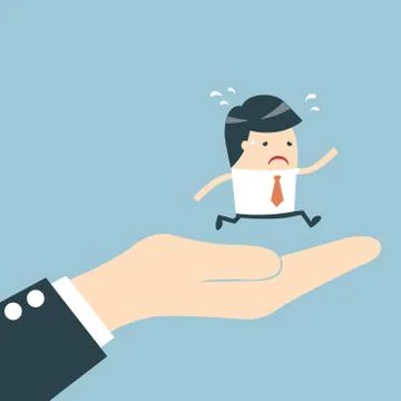 Businessman Run Stock Illustration