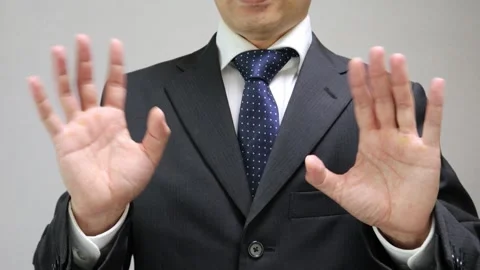 A businessman saying goodbye Stock Footage 335703559