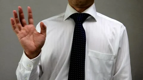 A businessman saying goodbye Stock-Footage 335797231